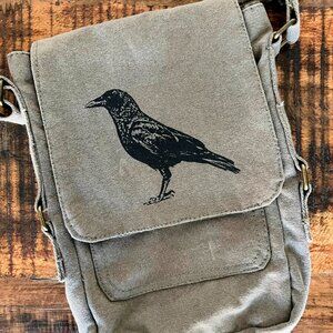 Crow Raven Tech/Small Purse Crossbody Shoulder Bag